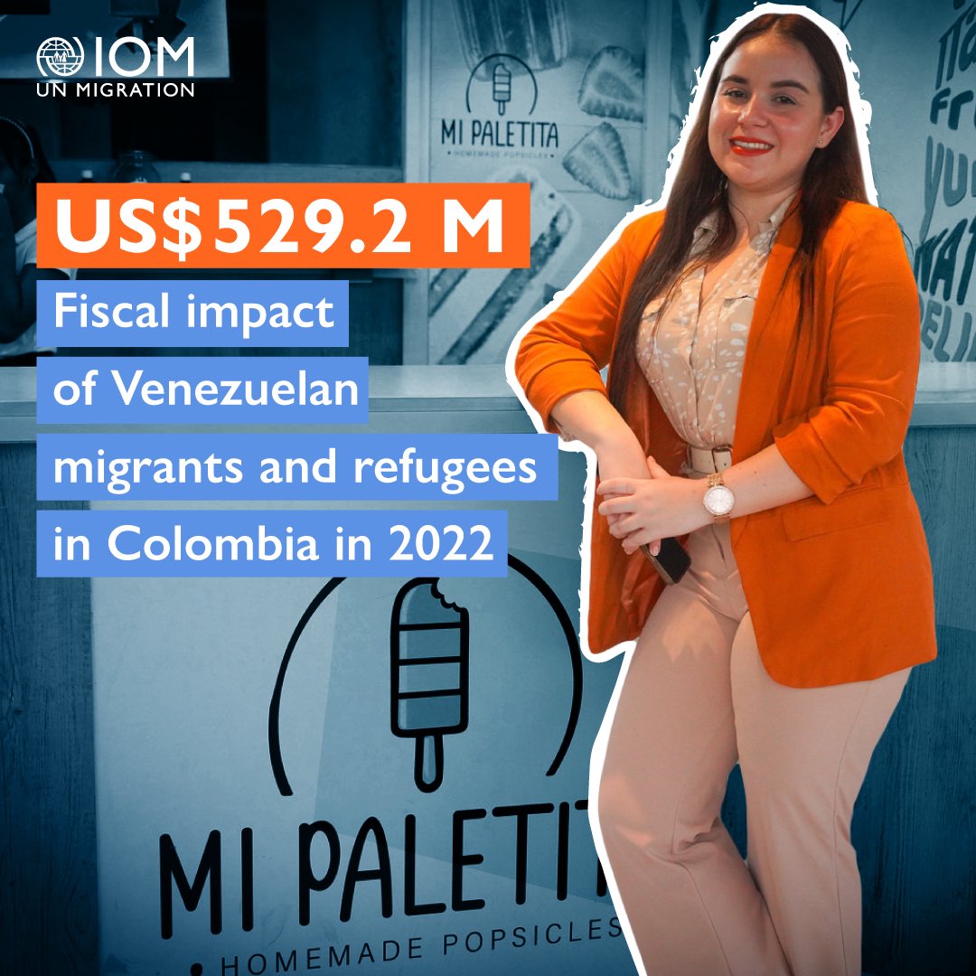 Further evidence that migration can work well for host countries. In just one year, Venezuelans in Colombia have made a staggering fiscal impact of US$529.2 million according to a recent study: bit.ly/49NdpSY