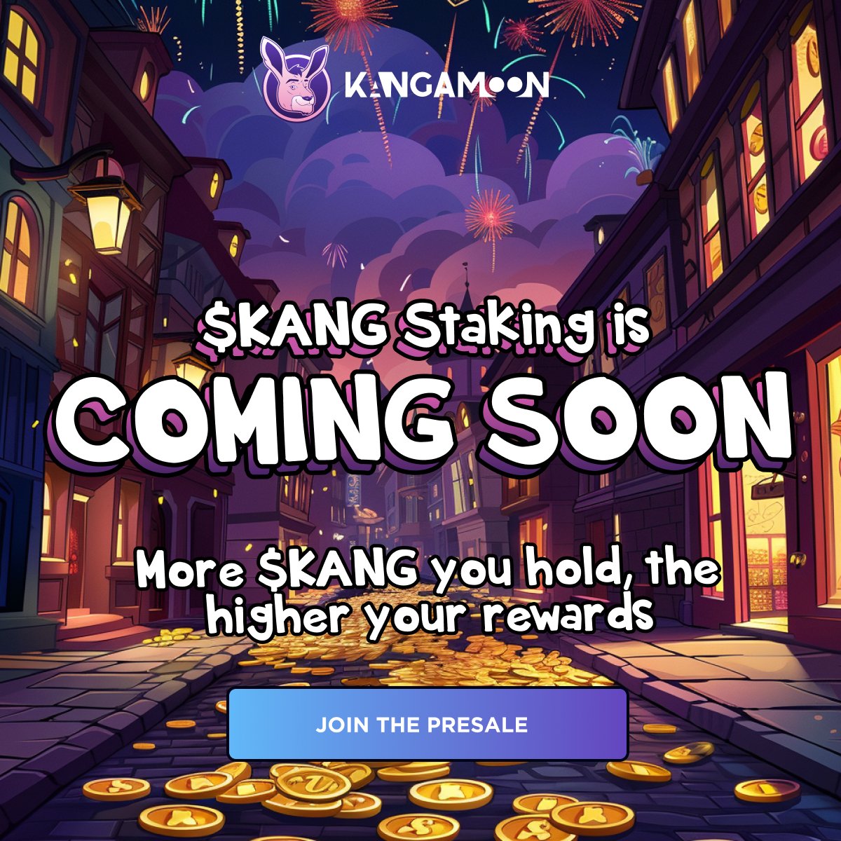 🎉 Excitement's in the air and the countdown has begun! 🚀 $KANG Staking Dapp is locked, loaded, and launching as soon as we go live with interesting rewards attached to the pools! 🔥 Get ahead in the game by joining the presale now! More $KANG = More Rewards. Don't miss…