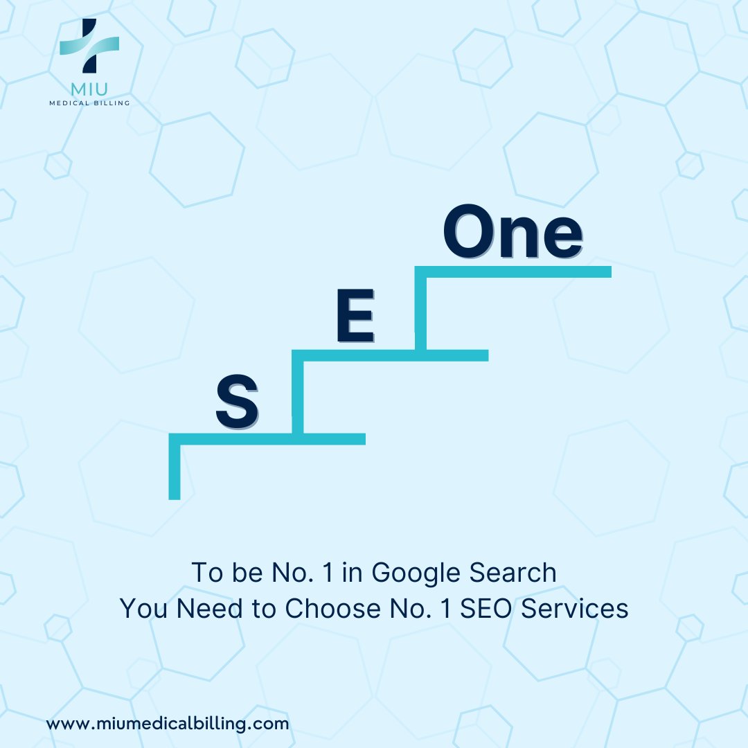 Don't settle for anything less than the best - choose MIU Medical Billing for top-notch SEO Services that will catapult you to the top of Google search rankings! 🌟 

#seoservices #No1choice #medicalbillingcompany #medicalbillingandcoding #BillingSolutions #planotx #USA