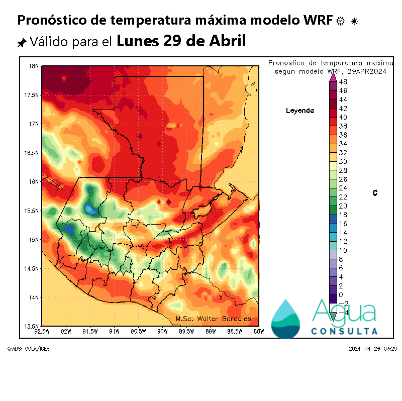 2🇬🇹📝El domingo y lunes se mantiene el ambiente de caluroso a muy caluroso con máximas de hasta 42º C en varios puntos del Norte y Caribe 👀 inicia temporal lluvioso en varios puntos del país
#ClimaGt #TraficoGt #TiempoGt #TemporadaDeLluvias⚠️
#LluviasGt #VigilanciaCiclónica🌀