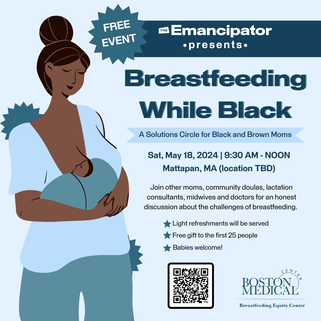 Join other moms, doulas and lactation consultants at the second edition of “Breastfeeding While Black,” a free event where we’ll discuss navigating the joys and challenges of breastfeeding. eventbrite.com/e/the-emancipa…