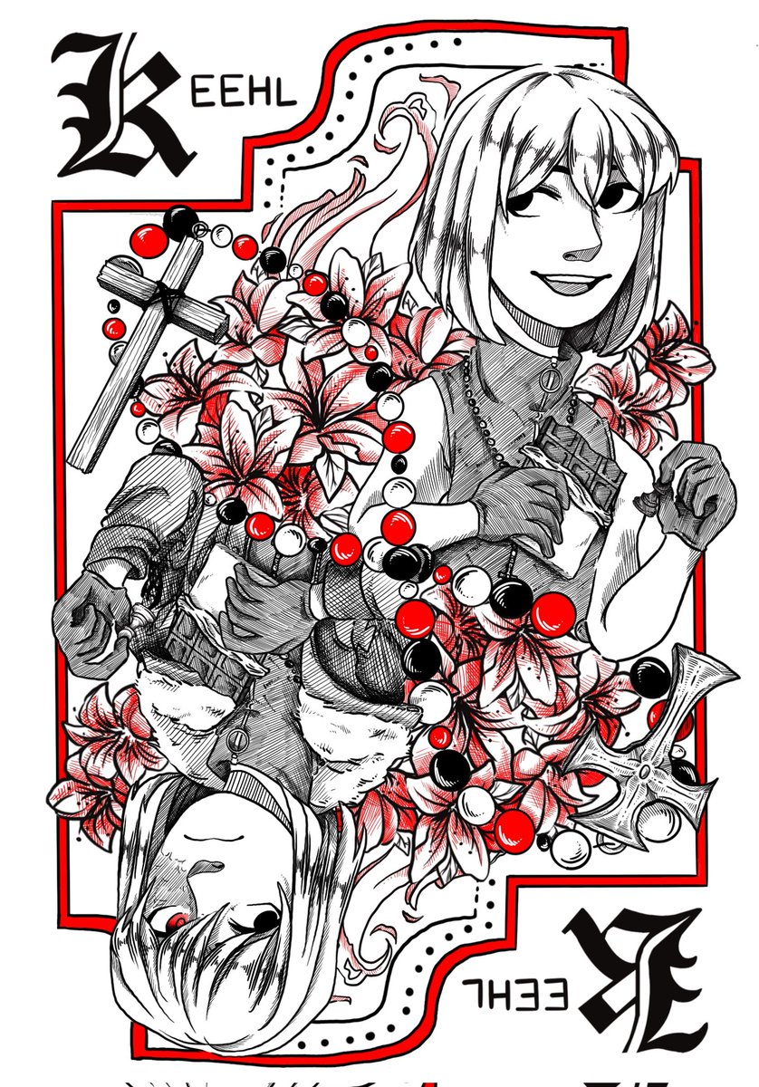 I'm so excited to finally be able to post the piece I did for <a href="/2000sGothicZine/">Our Brutal, Beautiful, Miserable Fantasy Zine</a> ! Of course I had to do Death Note!
#deathnote #mello #mihaelkeehl