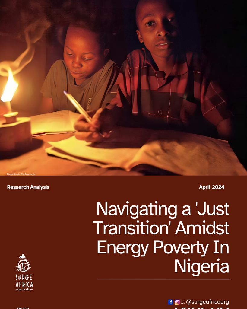 71% of Nigerians lack access to reliable electricity despite being Africa’s No. 1 oil producer. 

Our new research analysis dives into the need for a #justtransition towards renewable energies for a #sustainablefuture.

Download here🔽 surgeafrica.org/research-analy…

#SurgeAfricaOrg