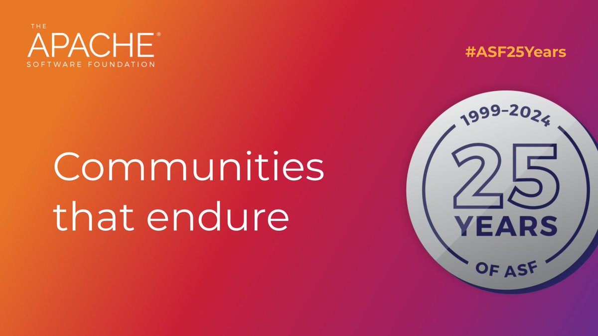 Apache Incubator Fast Facts (as of April 2024) ✔️ 244 graduated projects ✔️ 300+ mentors have supported podlings ✔️ 25 - 50 podlings are in the ASF Incubator at any one time ✔️ Incubation typically takes 1.5 years to complete For more: bit.ly/3Uin6TA #ASF25Years