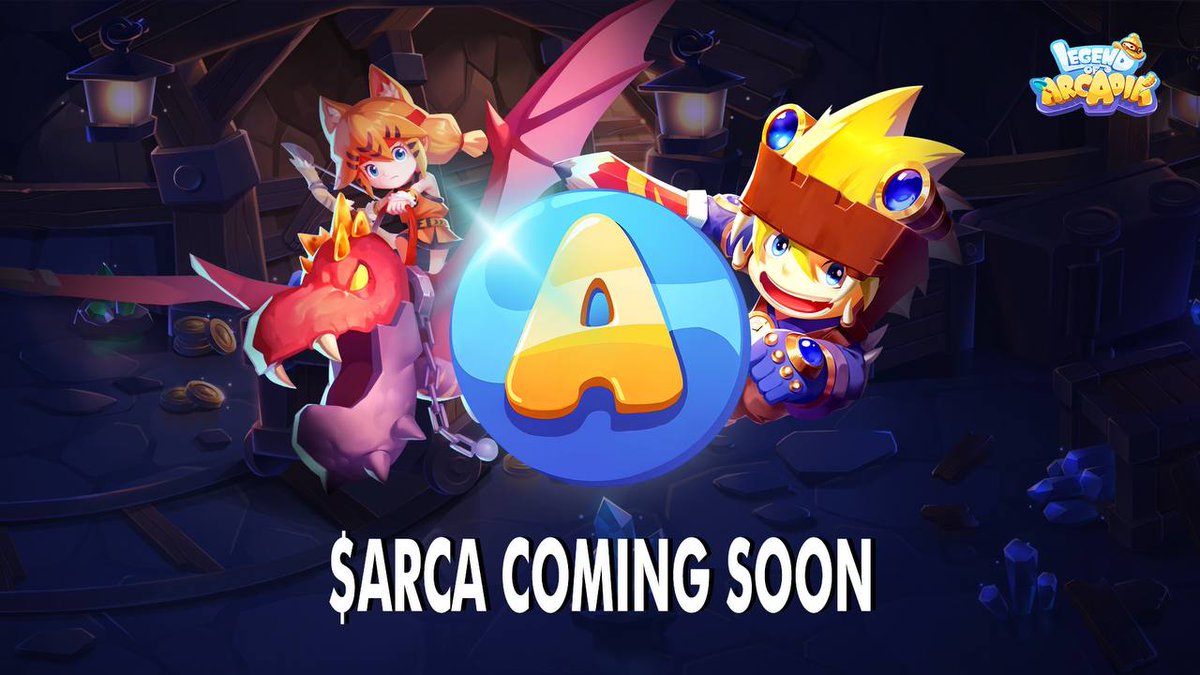 Introducing $ARCA: the governance token and in-game incentive for Legend of Arcadia! Prepare to explore Grandia, and discover the endless ways to be rewarded with $ARCA ⚔️