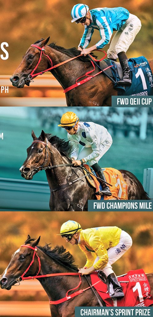 Pazar günü 🇭🇰 Hong Kong Sha Tin Şampiyonlar ligi 🏟️ 🏆 Chairman's Sprint Prize 🏆 FWD QEII Cup 🏆 FWD Champions Mile Şampiyon GOLDEN SIXTY 🔥 tamam mı devam mı diyecek. ROMANTIC WARRIOR ile CALIFORNIA SPANGLE ve daha fazlası 🔥 Pazar günü 🎧🎙️ anlatımda olacağım. #hkjc