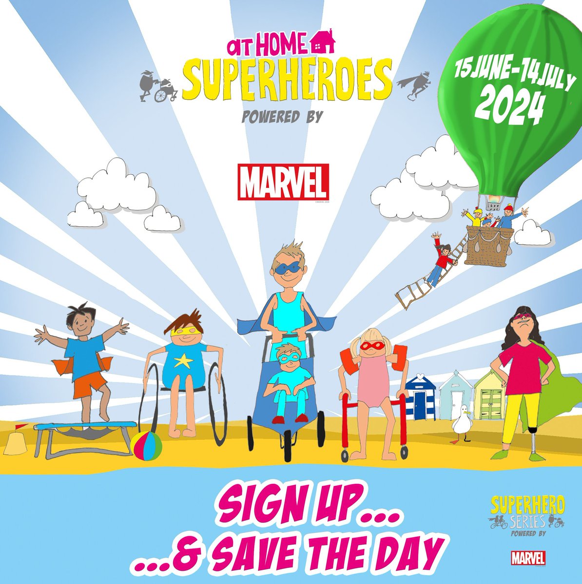 BOOM!! This super-fun & flexible four-week mission takes you on a virtual race around the world, starting at Dorney Lake & ending in Paris, the spectacular host city of this year’s Paralympics! Find out more.....www.superheroseries.co.uk #findyourpower