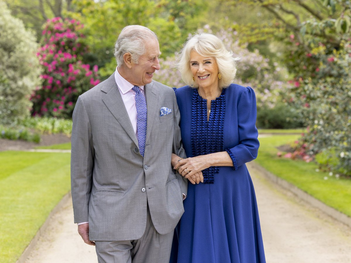 NEW: A new photo of The King and Queen has been released to mark the upcoming anniversary of Their Majesties Coronation. (📸 Millie Pilkington)