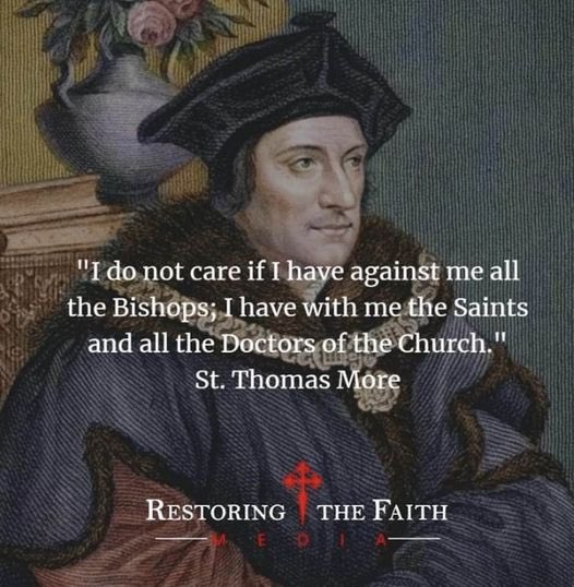 St Thomas More, pray for us…