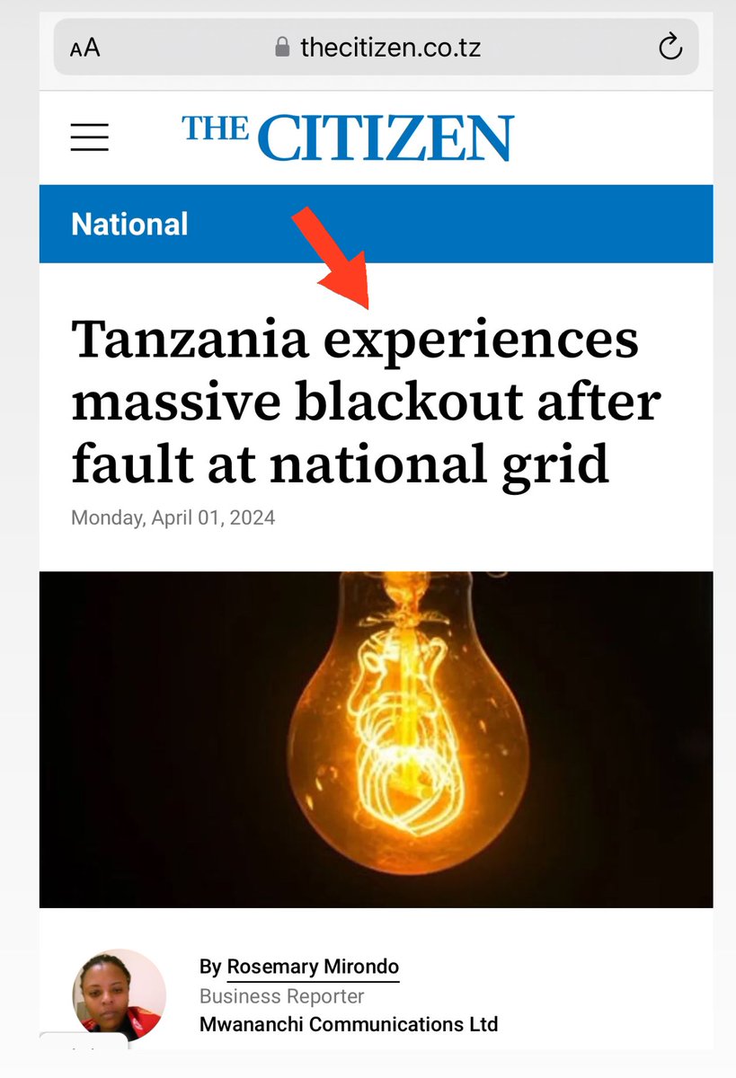 Dear citizens of Nigeria, This is a headline from one of the widest-read newspapers in Tanzania. Look at the date. Just three weeks ago, there was a nationwide blackout in Tanzania. Peter Obi did not see that. But today, he is insulting Nigeria and praising Tanzania. It was…