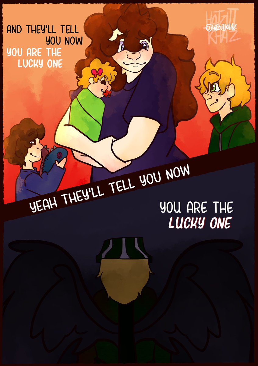HatzuiKhaz's tweet image. This comic :3
People have called me &quot;the one who made the &quot;The lucky one comic&quot; and i love that xd
#sisv @nicholenarrates