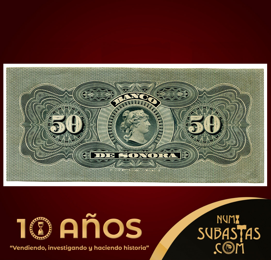 EN SUBASTA:
LOTE# 50-43
50 PESOS DEL BANCO DE SONORA DE 1898 EN ALTO GRADO DE CONSERVACIÓN
cutt.ly/Fw6VkpPo
#Numisubastas #SubastaNumismatica #Notafilia #Coleccionismo #History #Historia #Billete #Banknotes #Note #PaperMoney #Auction #Bill