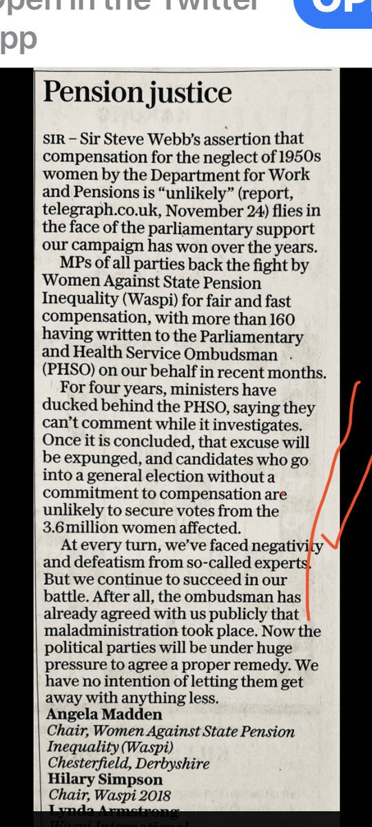 Click on for full text.
I would say it’s certainly not fast and even if we were awarded level 6 it wouldn’t be fair. We deserve damages let alone compensation #50sWomen #1950sWomen #pensiontheft losses upto £50k per woman affected. Women in penury 300K died