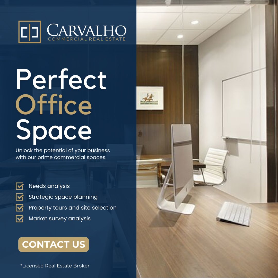 Discover the key to unlocking your business's true potential with our prime commercial spaces in Miami, Florida.

Contact us today to explore your next venture!

#OfficeSpace
#RetailSpace
#BusinessExpansion
#MiamiRealEstate
#FloridaRealEstate
#CarvalhoCommercialRealEstate