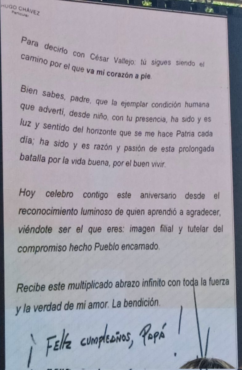 En homenaje al Maestro Hugo de los Reyes Chávez, se realizó Ciclo de Conversatorio 'La decisión histórica'. Y los hermanos Chávez nos comparten carta del Cmdte. Hugo Chávez a su amado padre. 🇻🇪❤️ 6 de enero de 2011. #IgualdadYJusticiaSocial @SoyPsuvBarinas @MichelleDVzla