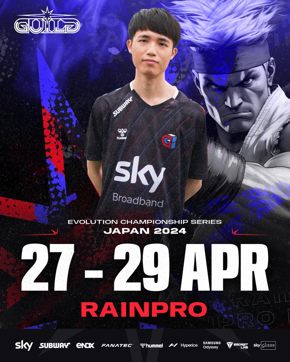 Join us in wishing the best of luck to our Street Fighter pro <a href="/Rainpropro/">Rainpro</a> for this weekend's #EVOJapan2024 🔥

Let's do this!

#GILD #EWC
