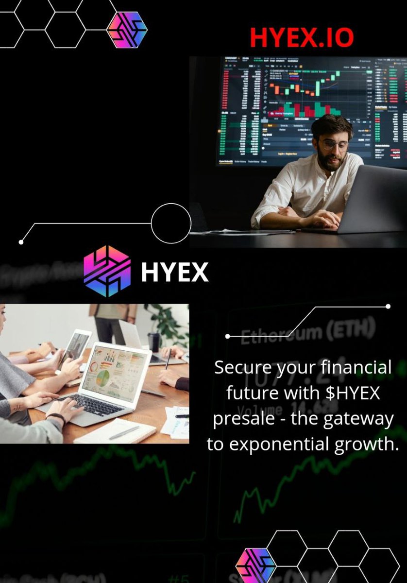 Invest in the future with $HYEX token! Join the Presale now and take advantage of the incredible growth potential. #HYEX #HYEXCHANGE - @HYEX_io - #cryptotrading #EMArmy #EliteMarketingArmy