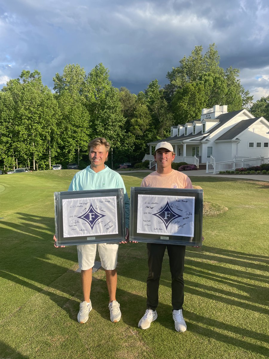 Great evening this week getting to celebrate an incredible group of seniors! You guys will be greatly missed, Furman Men’s Golf alumni are lucky to have you!! Thank you for everything you did for Furman and our program #alldin🟣⚪️