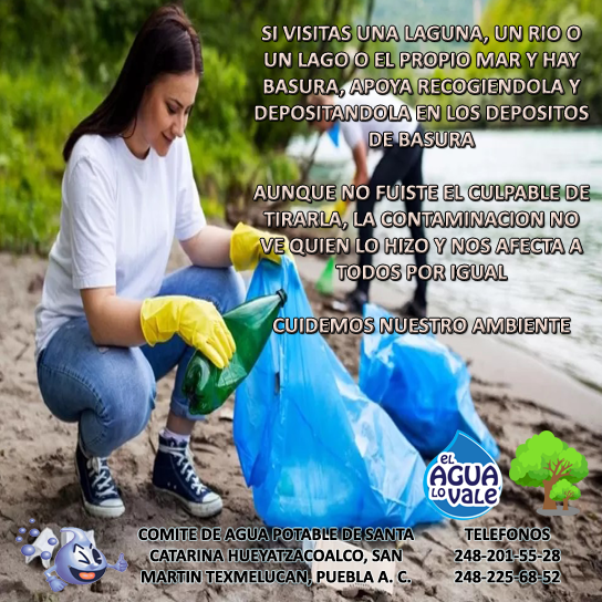 Deposita la basura en su lugar y si hay basureros ecológicos en tu zona, separa tu basura para que esta pueda ser reciclada. Si no lo hay pide a tus autoridades que los implementen.
#CuidemosElAgua
#cuidemoselambiente
#cuidemosnuestrosrecursos