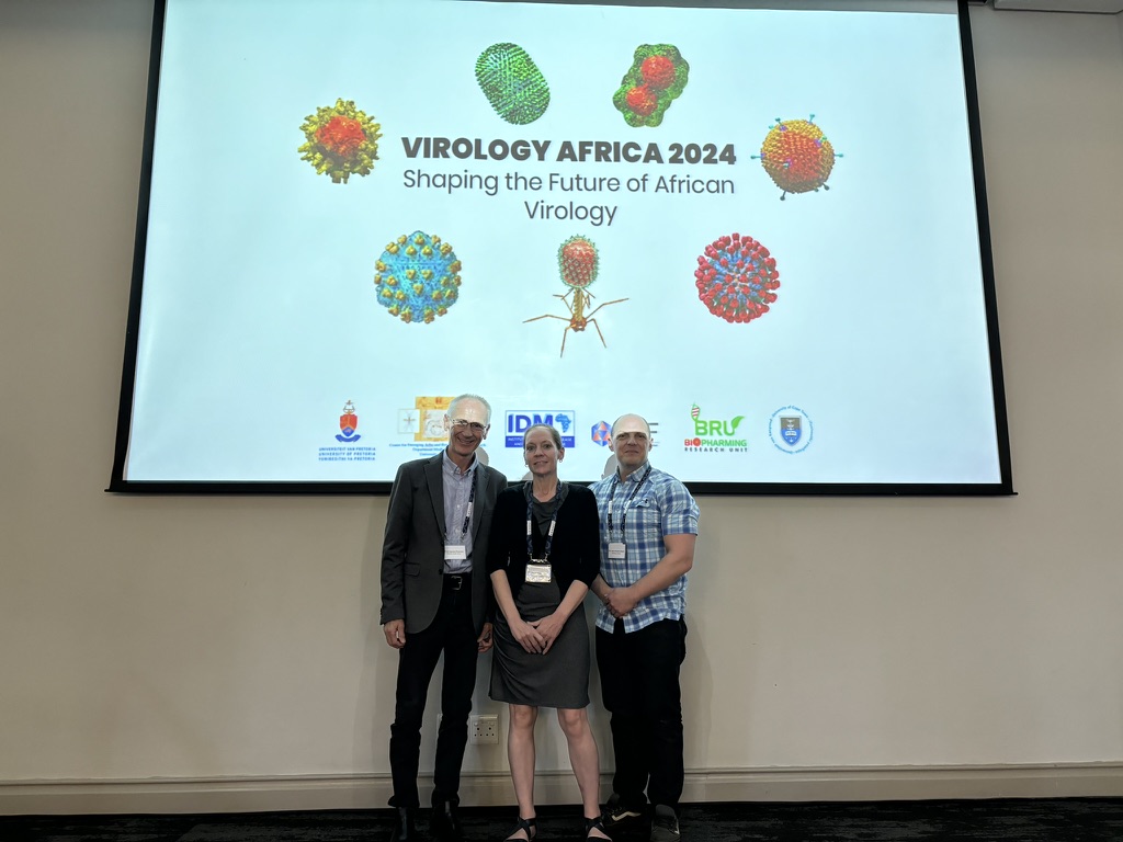 Great talks at #VirAf2024, all of them!Actual hot zone virologists: Janusz Paweska, @angie_rasmussen and @KindrachukJason 😁