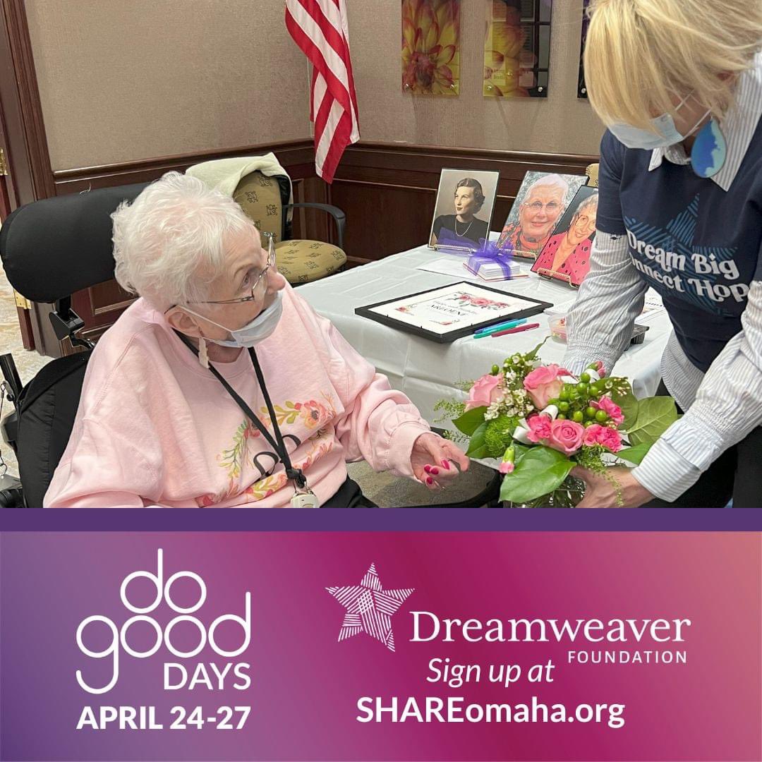 "We make a living by what we get. We make a life by what we give."
-Winston Churchill
bit.ly/3WcxgYE SHARE Omaha #DoGoodDays #Dreamweaver