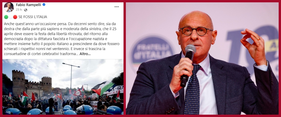 Antifascismo, Rampelli: “Non capisco cosa si voglia ancora dalla Meloni. C’è chi ha bisogno dello scontro” dlvr.it/T63fGr