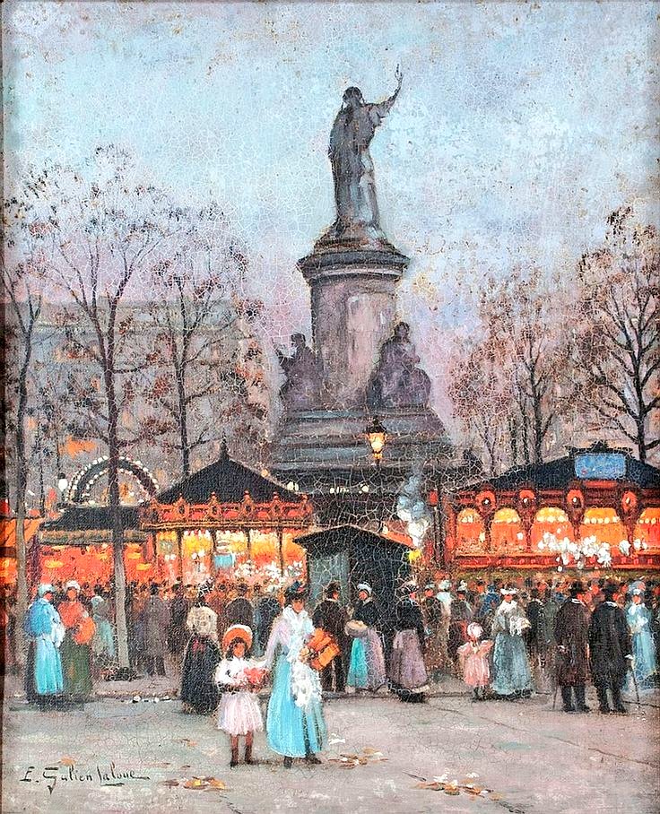 Eugène Galien-Laloue. Place de la République Paris France Painting