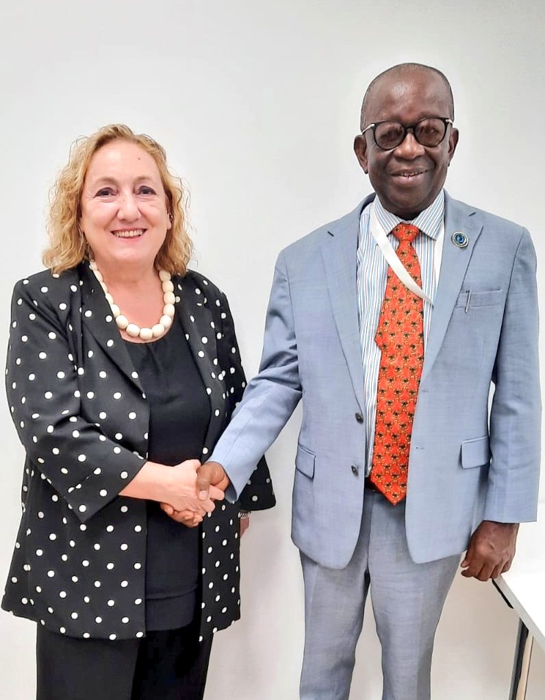With HE Albert Kan-Dapaah, Minister of National Security of Ghana, whom I thank, we exchanged views on the regional situation in #WestAfrica and cooperation against #terrorism and other #security threats in the #Sahel focusing on the risk of spillover to #Ghana and #GulfOfGuinea
