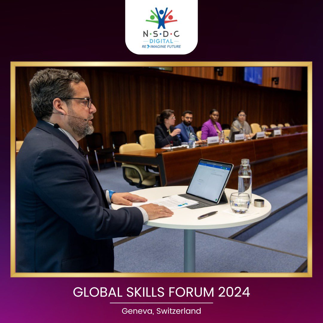 Empowering voices, inspiring change. Shrestha Gupta, Executive Vice President of IT & Digital at the National Skill Development Corporation (NSDC) and Chief Technology Officer at @nsdciofficial, shared invaluable insights during her address at the esteemed ‘Global Skills Forum’