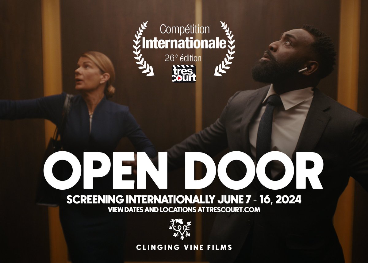 OPEN DOOR's big screen debut will be in 60+ cities in 20 countries presented by @trescourt. More deets: trescourt.com/en View on the small screen: youtu.be/krqW6NAMmYs