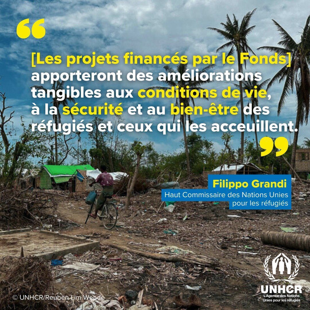 .@Le_HCR lance un Fonds de résilience climatique !

L'objectif ? Protéger les réfugiés et autres personnes déracinées face au changement climatique.

▶️ buff.ly/44fh6j2 
@FilippoGrandi #ActionClimat #Agenda2030