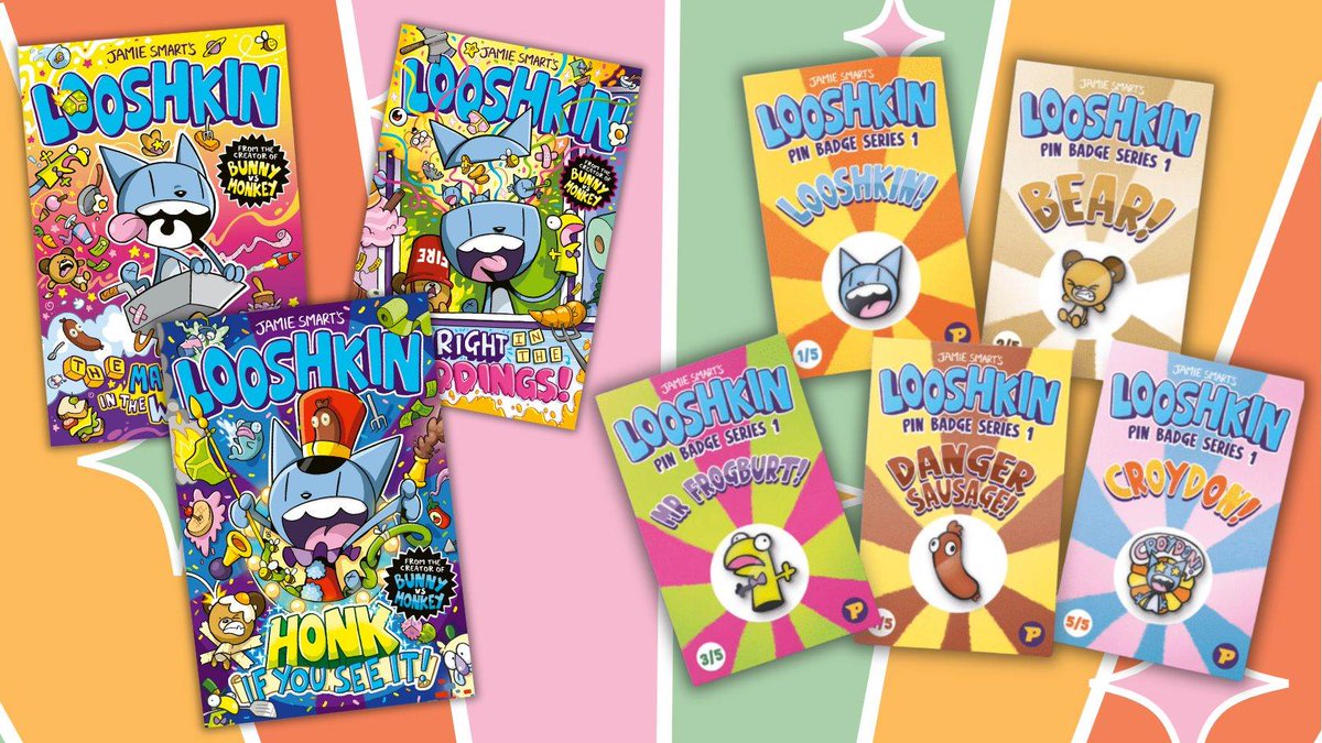 We've got that #FridayFeeling so it's competition time - and it's a really good one! We're giving you the chance to win three of @jamiesmart's brilliant Looshkin books AND a set of super cool pin badges! Go go go: booktrust.org.uk/books-and-read…