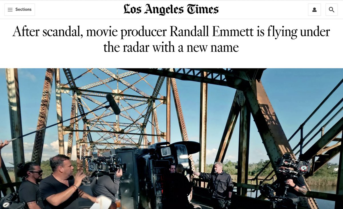 I *literally* just heard this week that to get around lawsuits and being blacklisted by the WGA, our HARD KILL producer, Randall Emmett, was directing movies under a fake name. Kudos to the LA Times for breaking this INSANE story.