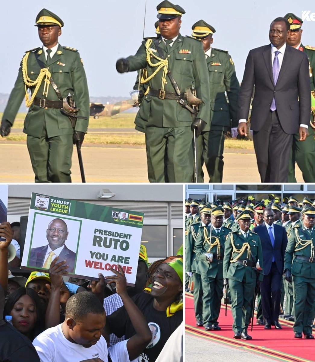 President Ruto arrival in Zimbabwe for his state visit