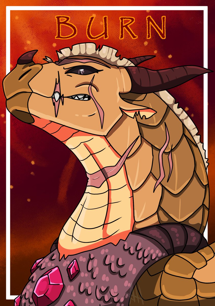 Hiiii Princess Burn you're looking mean and violent today
.
#wingsoffire #wingsoffirefanart #WOF #woffanart #princessburn #burnwof #sandwing #princess