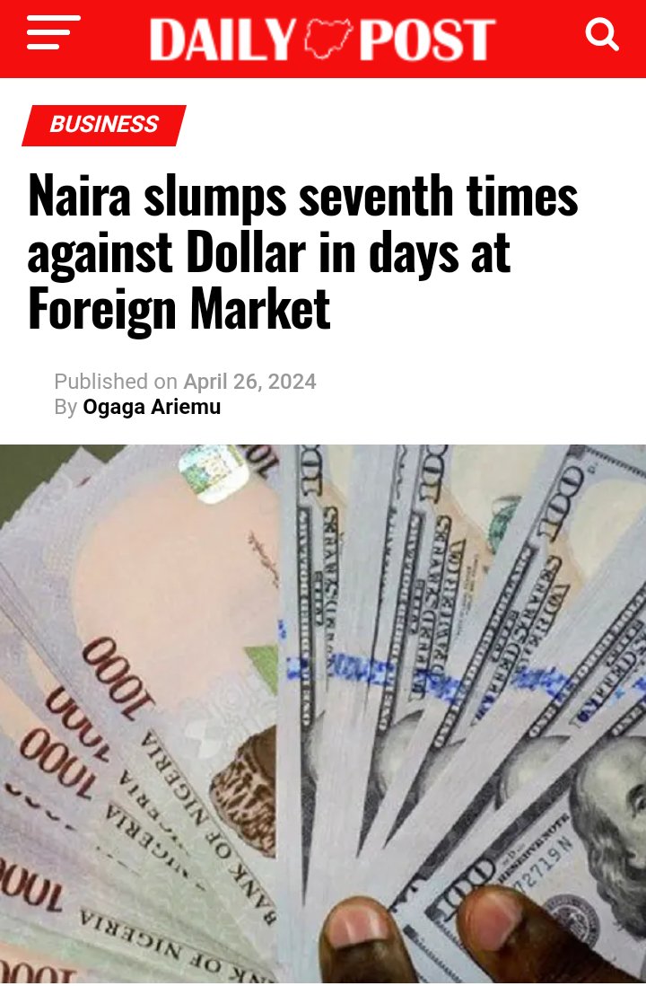 The naira on Thursday continued its downward trend against the United States dollar, depreciating to N1,309/$ at the official market and N1,420 at the parallel market. The new rate which indicates a depreciation of N90 or 6.8 per cent from N1,330 quoted by currency traders on…