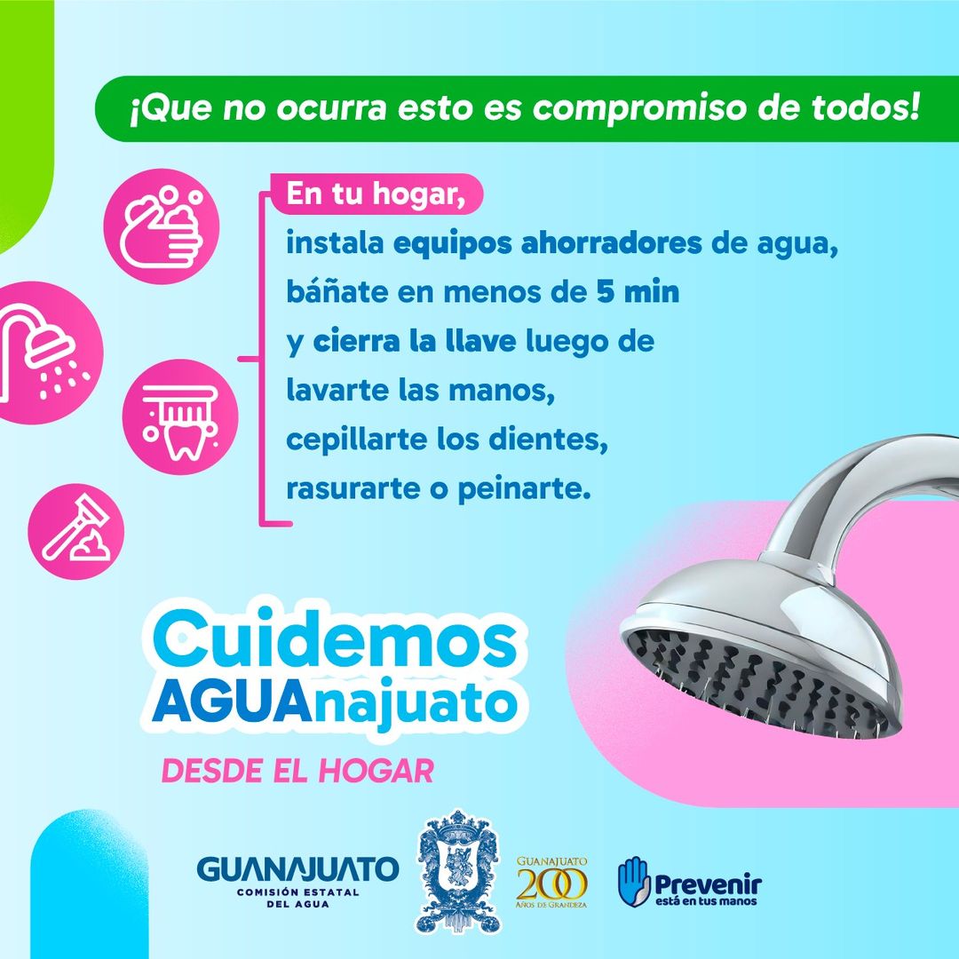 ¡Todos podemos cuidar el agua! #Tips de ahorro 👇☺️ Cuidemos #AGUAnajuato 💧