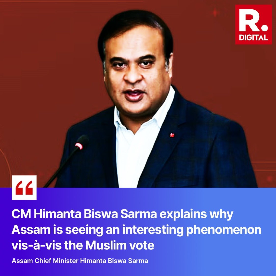 #HimantaAndArnab | The Muslims of Assam have realised that without appeasement, they are getting their entitlement: Assam CM Himanta Biswa Sarma (@himantabiswa) Tune in here - youtube.com/watch?v=9vhK2l…
