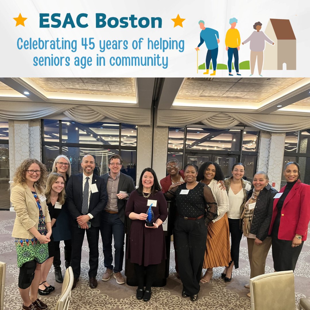 ESACBoston's tweet image. On 4/25/24, we honored the Commissioner of Age Strong Boston, Emily K. Shea, at our fundraising event in Dorchester. Proceeds from the evening go toward our senior programs.

To learn more about our programs, visit our website at esacboston.org