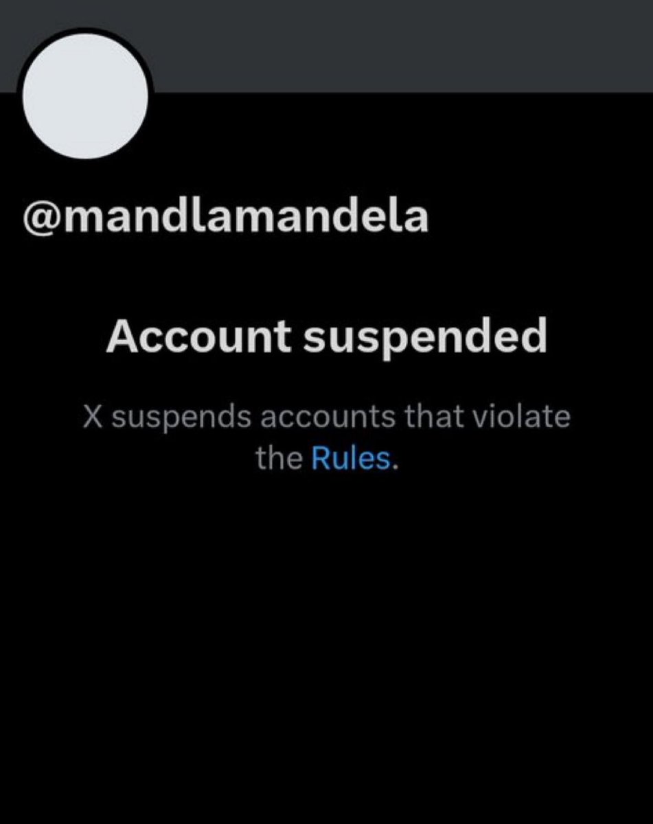 .@elonmusk just suspended Nelson Mandela’s grandson. His offense? Being on the flotilla to break the starvation siege on Palestinians in Gaza. @9mmScorpion