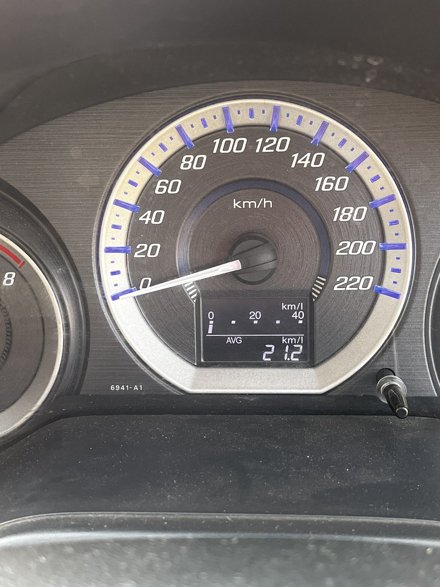 @TeamBHPforum Got this on a 10 year old @HondaCarIndia City. Highway, single occupant, January, non-AC. I just wanted to know how efficient the car could be.