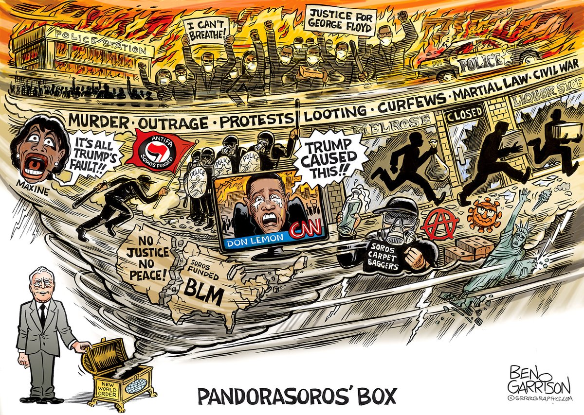 Soros... #FlashbackFriday #bengarrison cartoon If you want to support Ben's work👇 It's been a rough year grrrgraphics.com/product-catego…