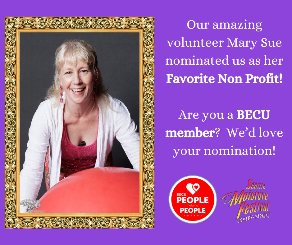We are honored to be nominated by one of our amazing festival volunteers, Mary Sue!Are you a BECU member?  Nominate today:
becu.org/.../community.…