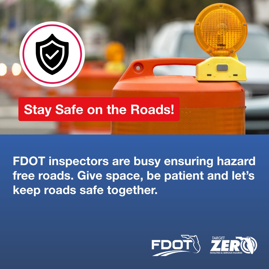 Curious about the role of an FDOT road inspector? They're out there scanning for road hazards to keep you safe! Remember to give them space while they work. Let's work together to keep our roads safe. #fdotfieldinspections