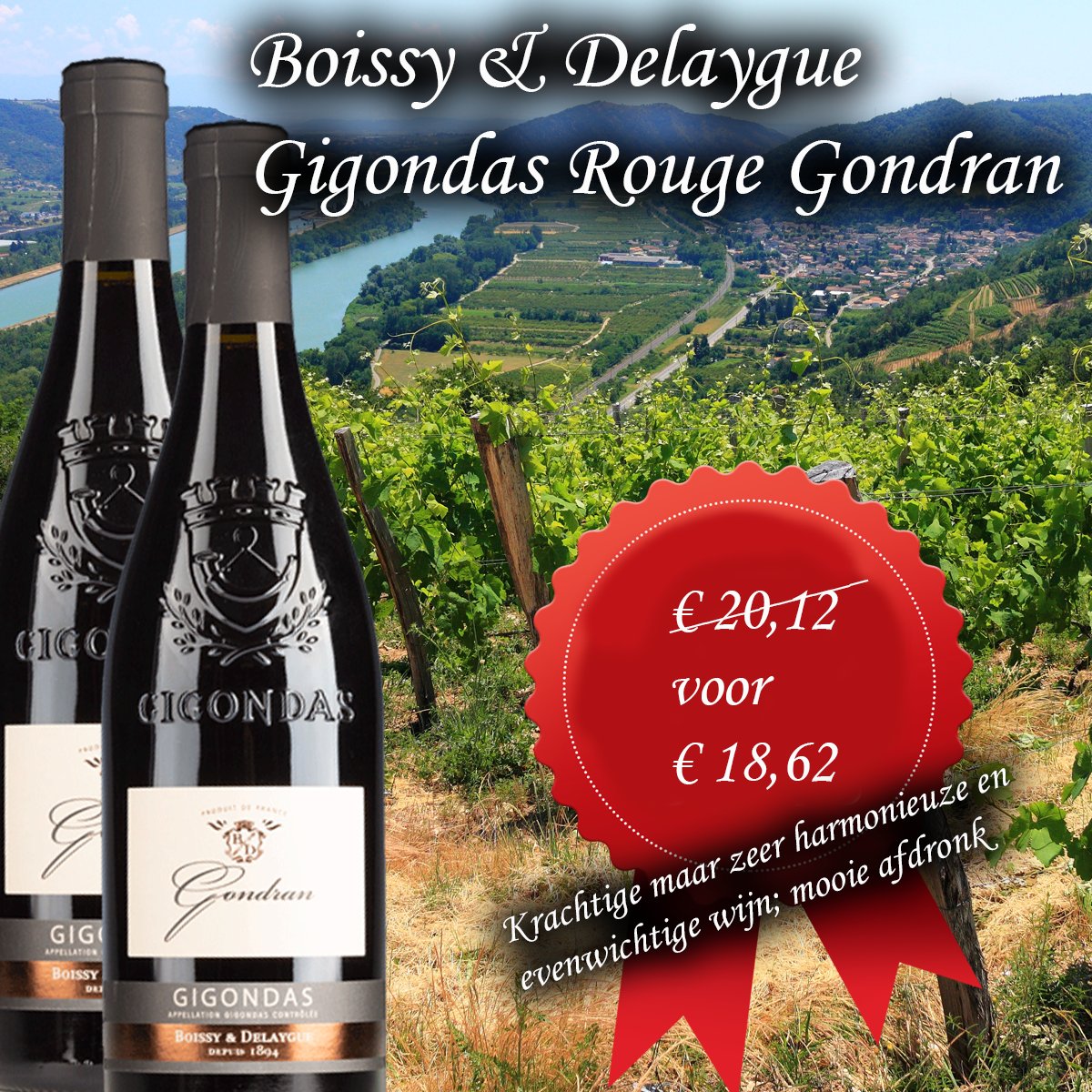 Boissy & Delaygue Gigondas Rouge Gondran
wijnhandelgrandcave.nl/keuze-menu-wij…
 #wijn #wine #winelover #vino #instawine #winestagram #wijntje #winetime #wijnisfijn #winegeek #wein #wijnen #genieten #food #yerseke #zeeland #wijnhandelgrandcave #wijnonline #winelovers