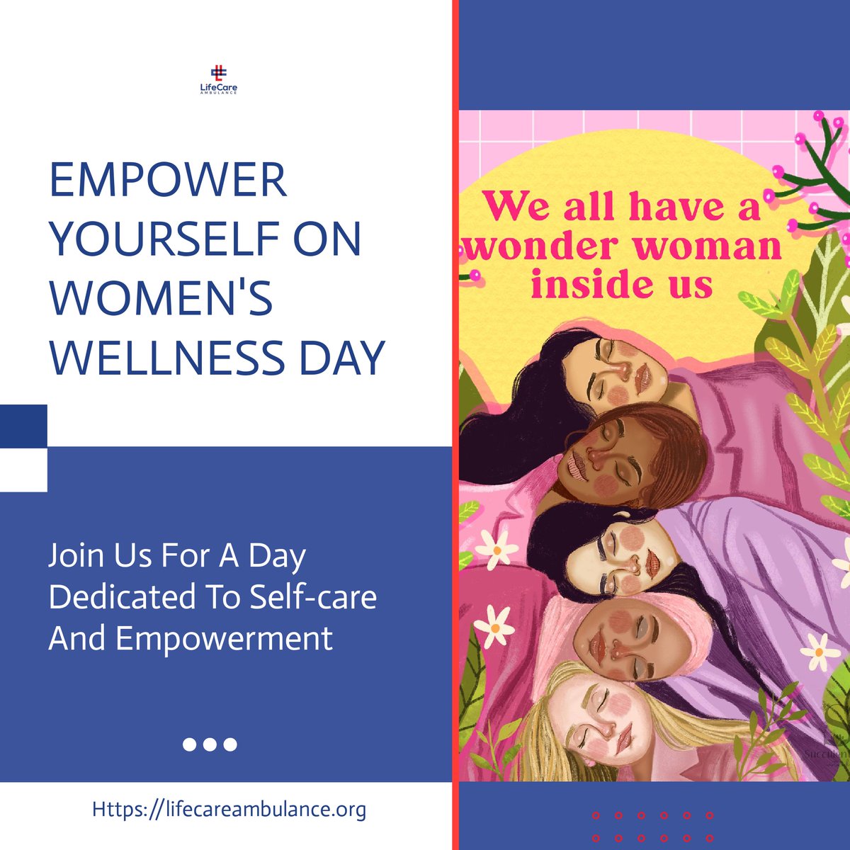 World Women’s Wellness Day takes place annually on the last Friday of April! Did you know that women's wellness is crucial for the overall well-being of society?  Join us in celebrating #WorldWomensWellnessDay