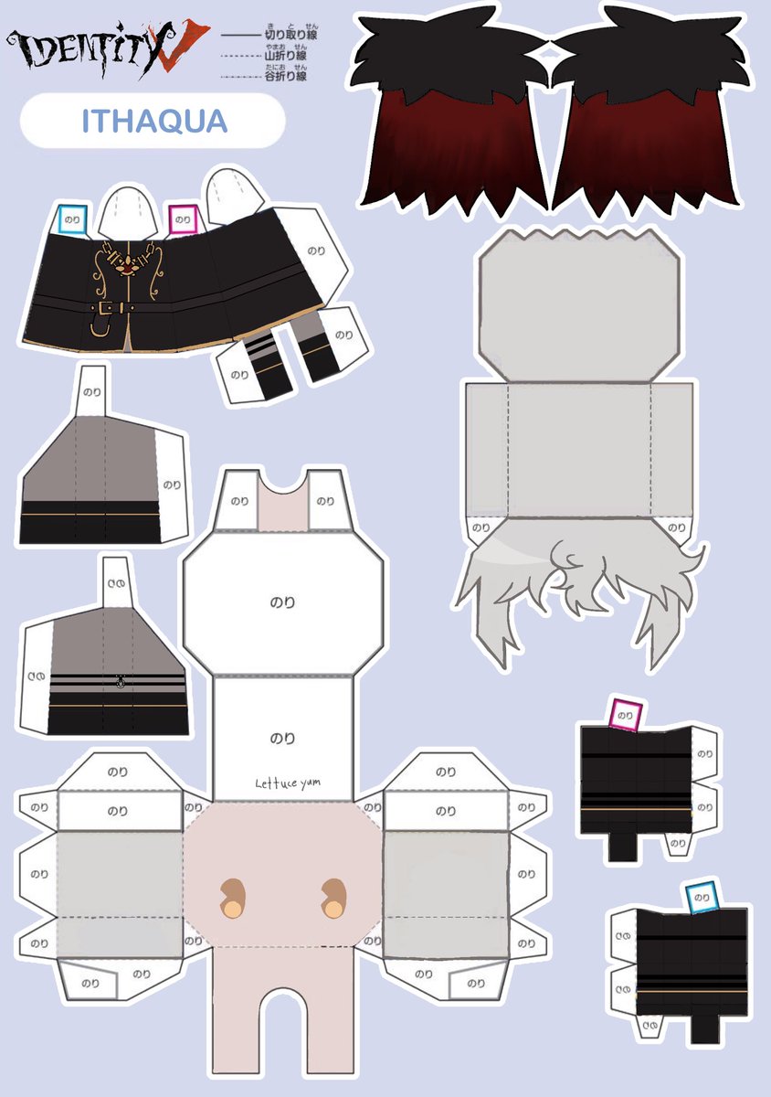 itha pjsk papercraft heheeheh (u can use it if u want lmao)
#ithaqua #nightwatch #identityV