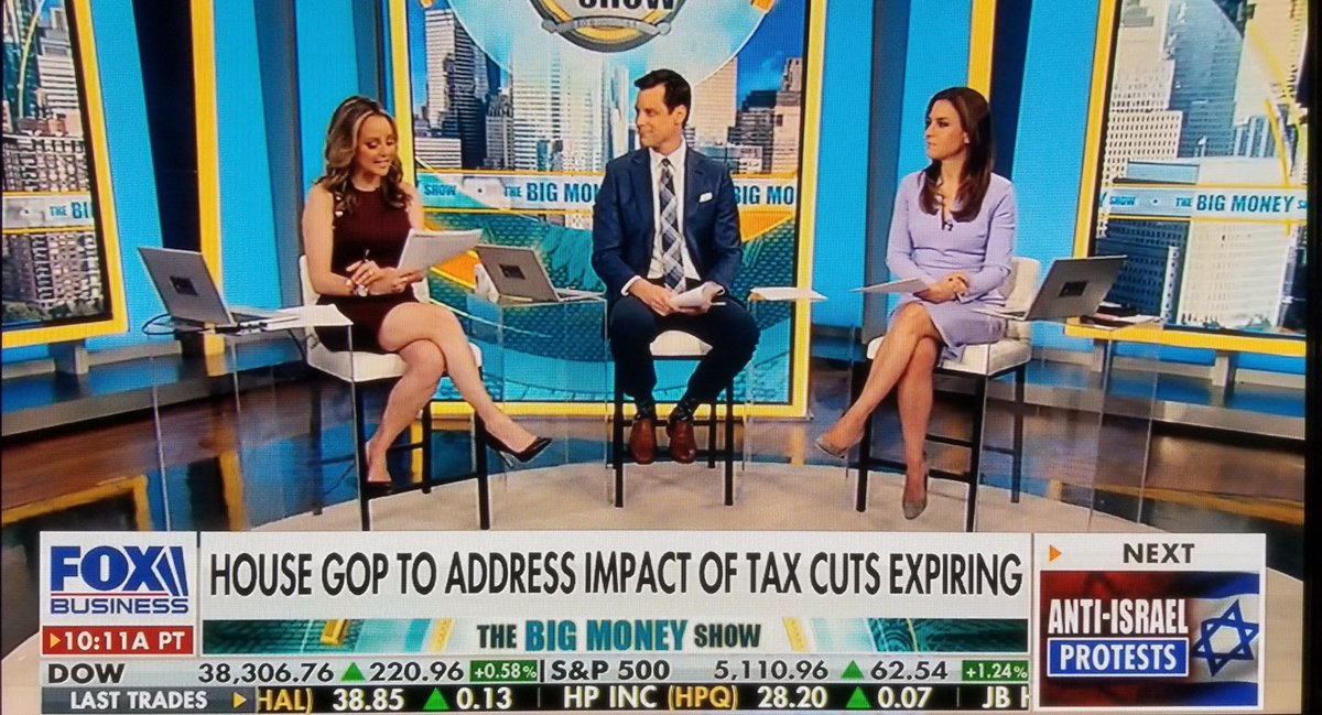 #Apr26th #1pm watching #theBigMoneyShow @FoxBusiness w/My Fav Jackie D @JackieDeAngelis ,Taylor Riggs @RiggsReport ,@BrianBrenberg Brian .I ❤ Tell #HonestTrust #NoFakeNews.been  fan of Jackie D, Taylor R since they started reporting. Ty