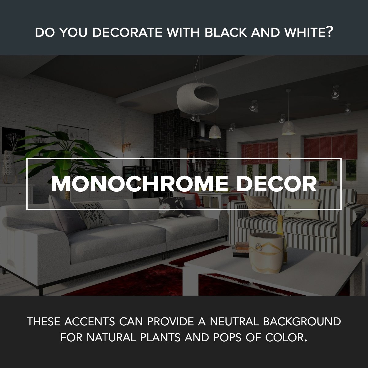 What do you think about Monochrome Decor? 🤔

Tell us in the comments below! 👀

#whiteandblack #style #interiordesign #homedetails #homedecorideas