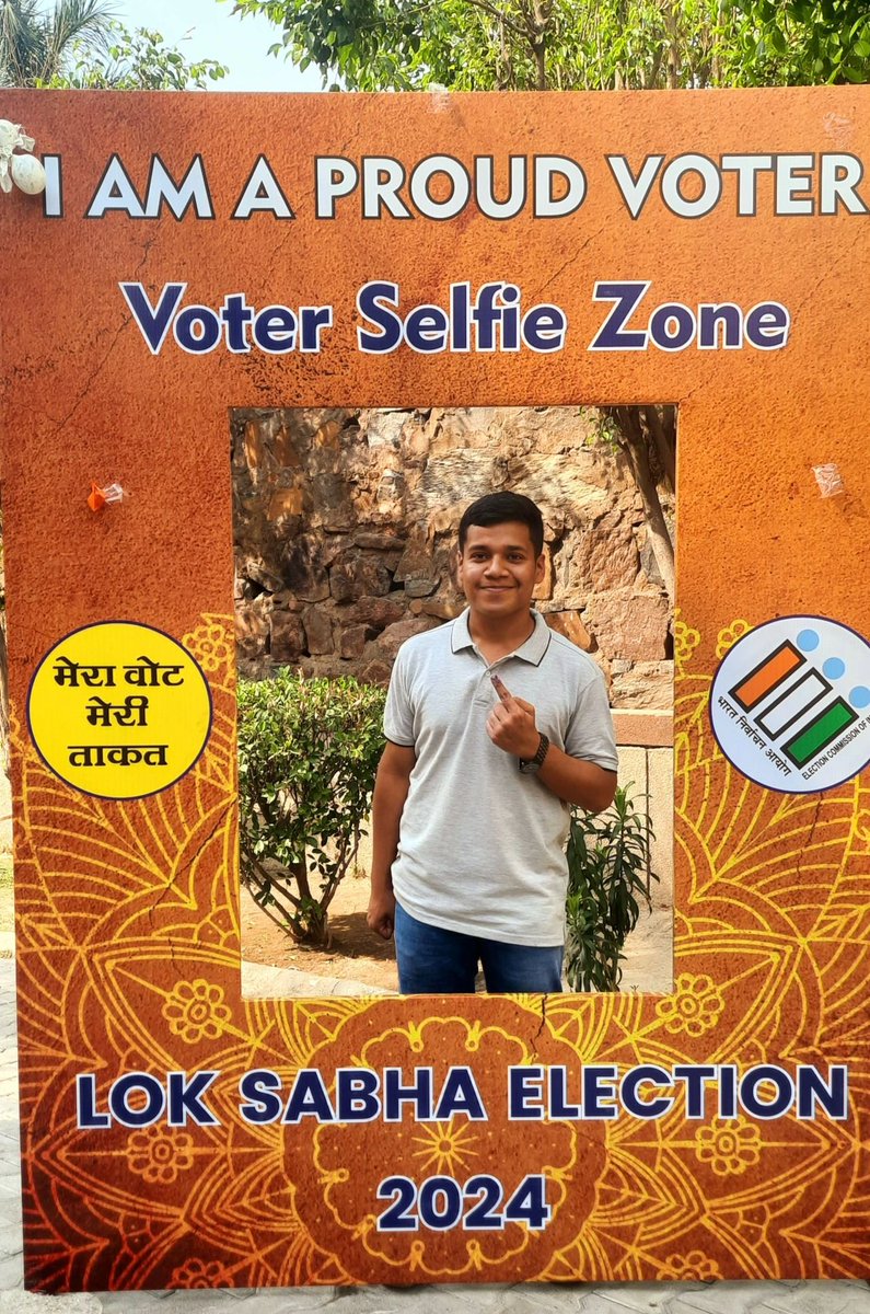 Voting isn't just our right, It's our Responsibility.

I went from Delhi to Noida today, that too alone for exercising my right, not telling this to pat my back but to showcase significance.

#GoVote #MyVoteMyVoice #Election #DeshKaGarv  #Election2024 #InkWaliSelfie #YouAreTheOne